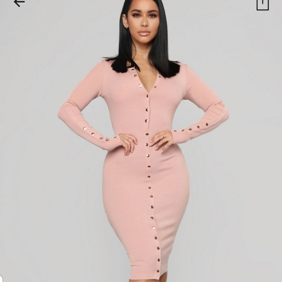 Pink fashion nova dress